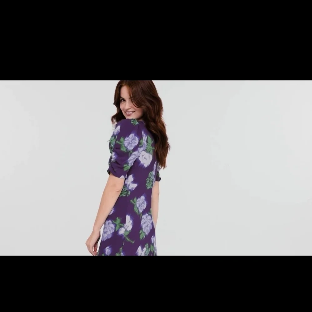 Women's A New Day Midi Crepe Short Sleeve Dress